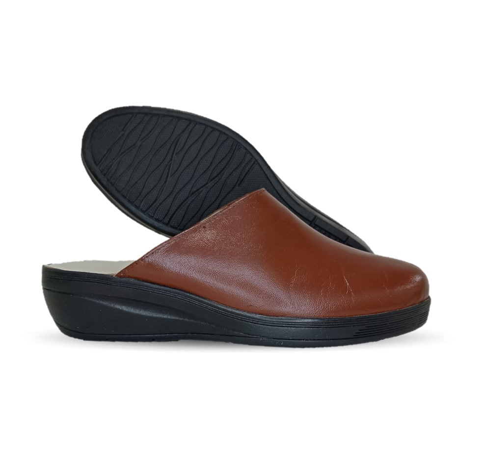 Zapato tipo sueco de Confort y Casual de piel de cabra Cielo 60 Madera para mujer