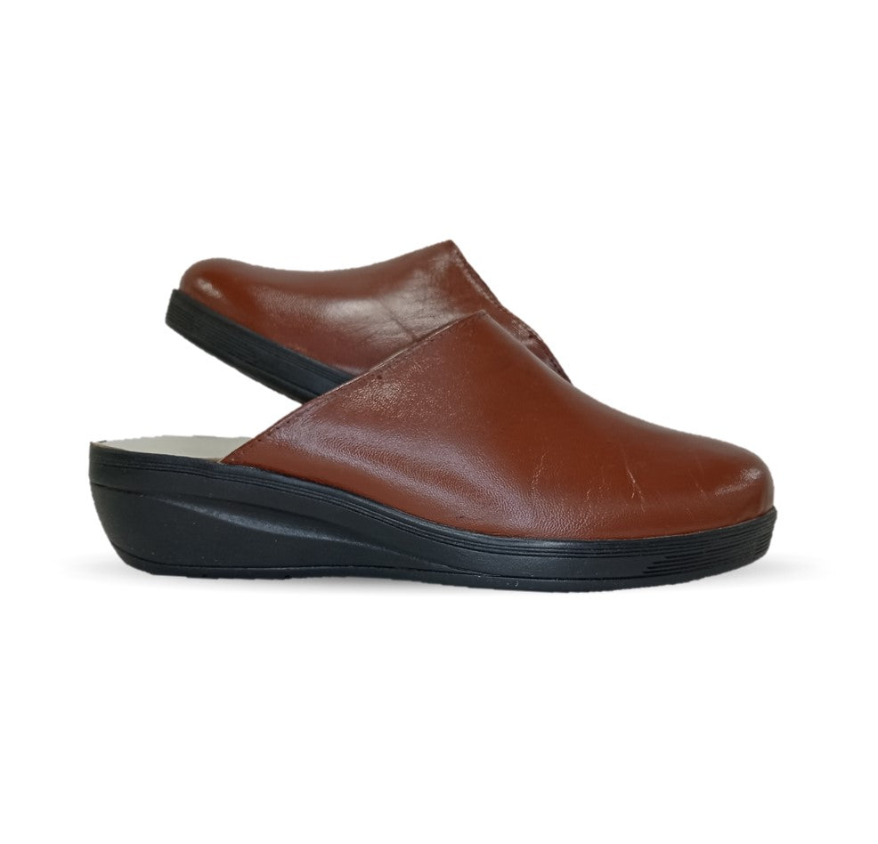 Zapato tipo sueco de Confort y Casual de piel de cabra Cielo 60 Madera para mujer