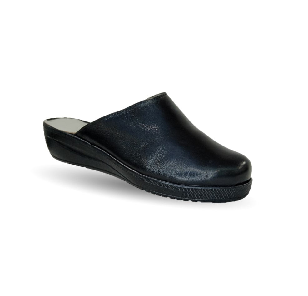 Zapato tipo sueco de Confort y Casual de piel de cabra Cielo 60 Negro para mujer