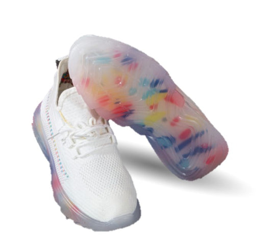 Tenis Deportivo de inyección Click 39651 Blanco/Multicolor para mujer