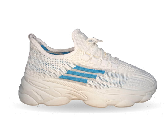 Tenis Deportivo de inyección Click 40137 Blanco/Azul para mujer
