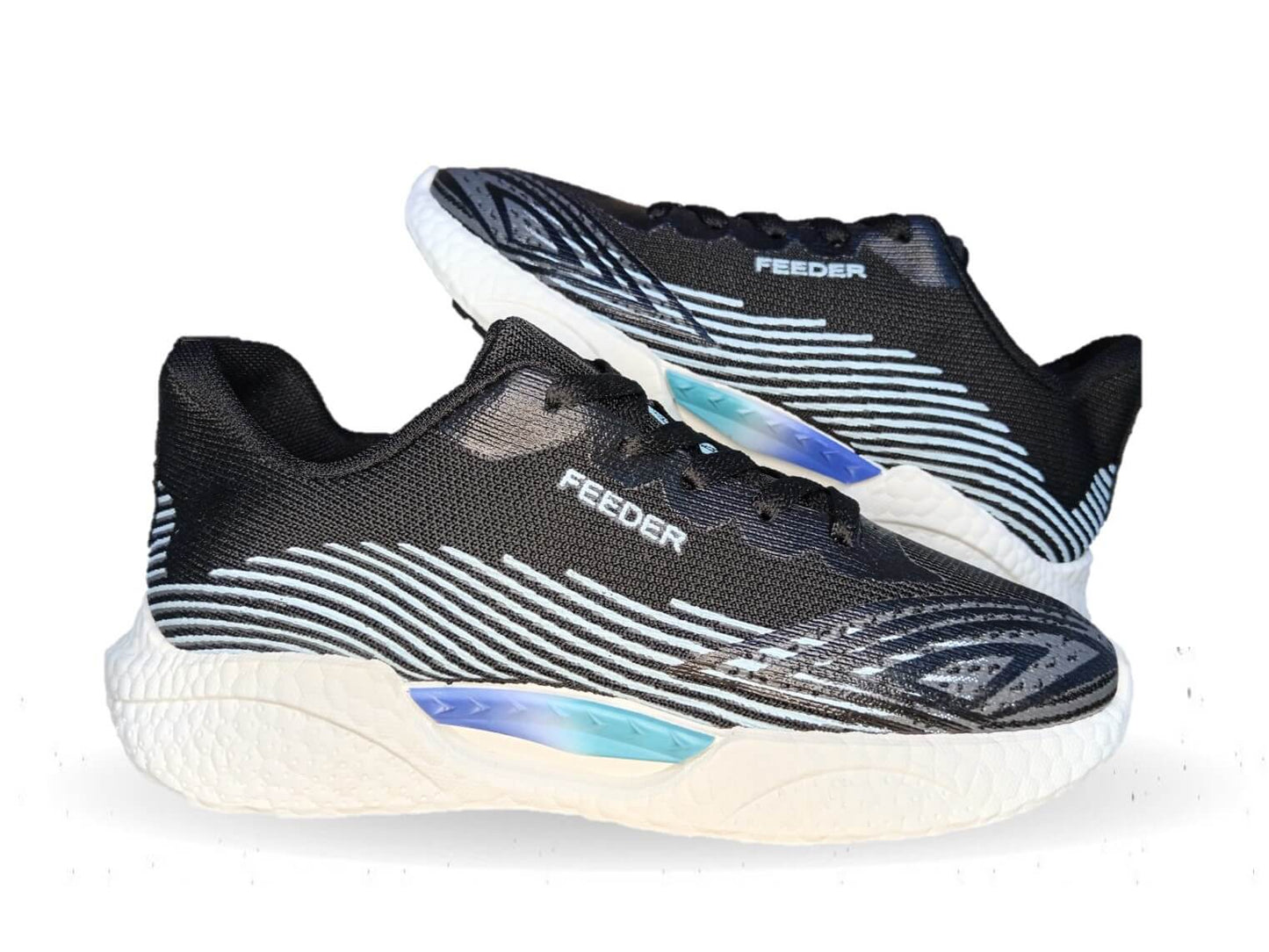 Tenis Deportivo de inyección Click 40313 Negro/Azul para mujer