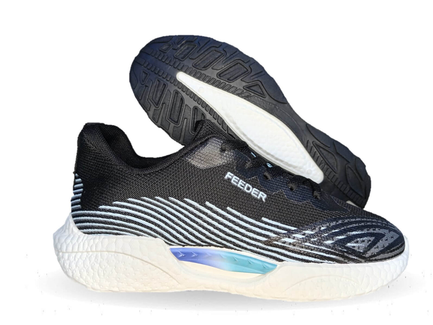 Tenis Deportivo de inyección Click 40313 Negro/Azul para mujer