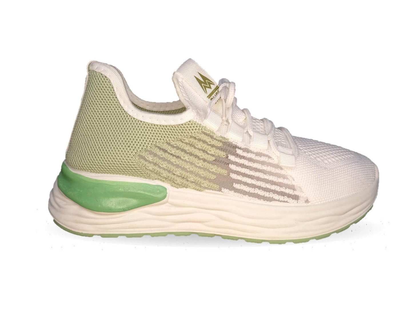 Tenis Deportivo de inyección Click 40573 Blanco/Verde para mujer