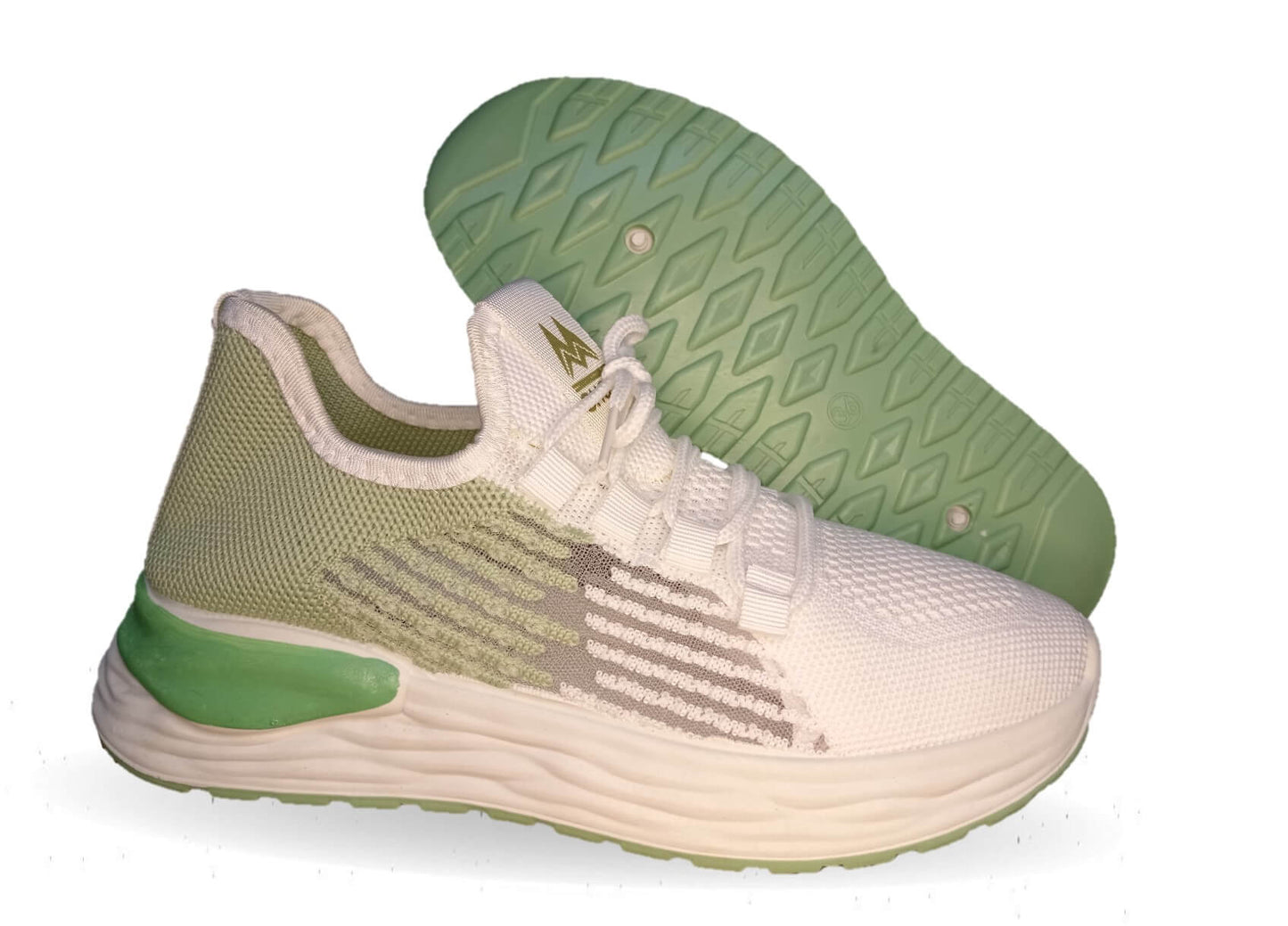 Tenis Deportivo de inyección Click 40573 Blanco/Verde para mujer