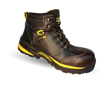 Botas Industriales y Casuales de piel con casco dieléctrico Cliff 5042 Negro para hombre