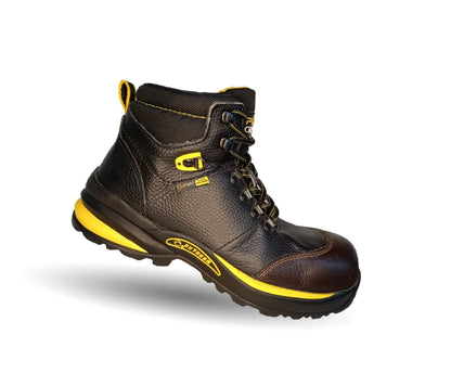 Botas Industriales y Casuales de piel con casco dieléctrico Cliff 5042 Negro para hombre