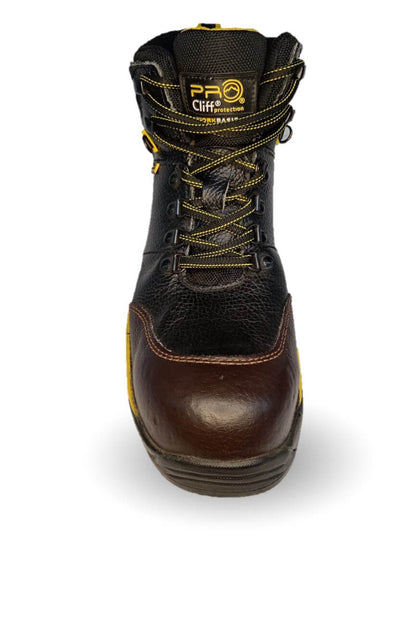 Botas Industriales y Casuales de piel con casco dieléctrico Cliff 5042 Negro para hombre