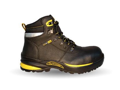 Botas Industriales y Casuales de piel con casco dieléctrico Cliff 5043 Negro para hombre