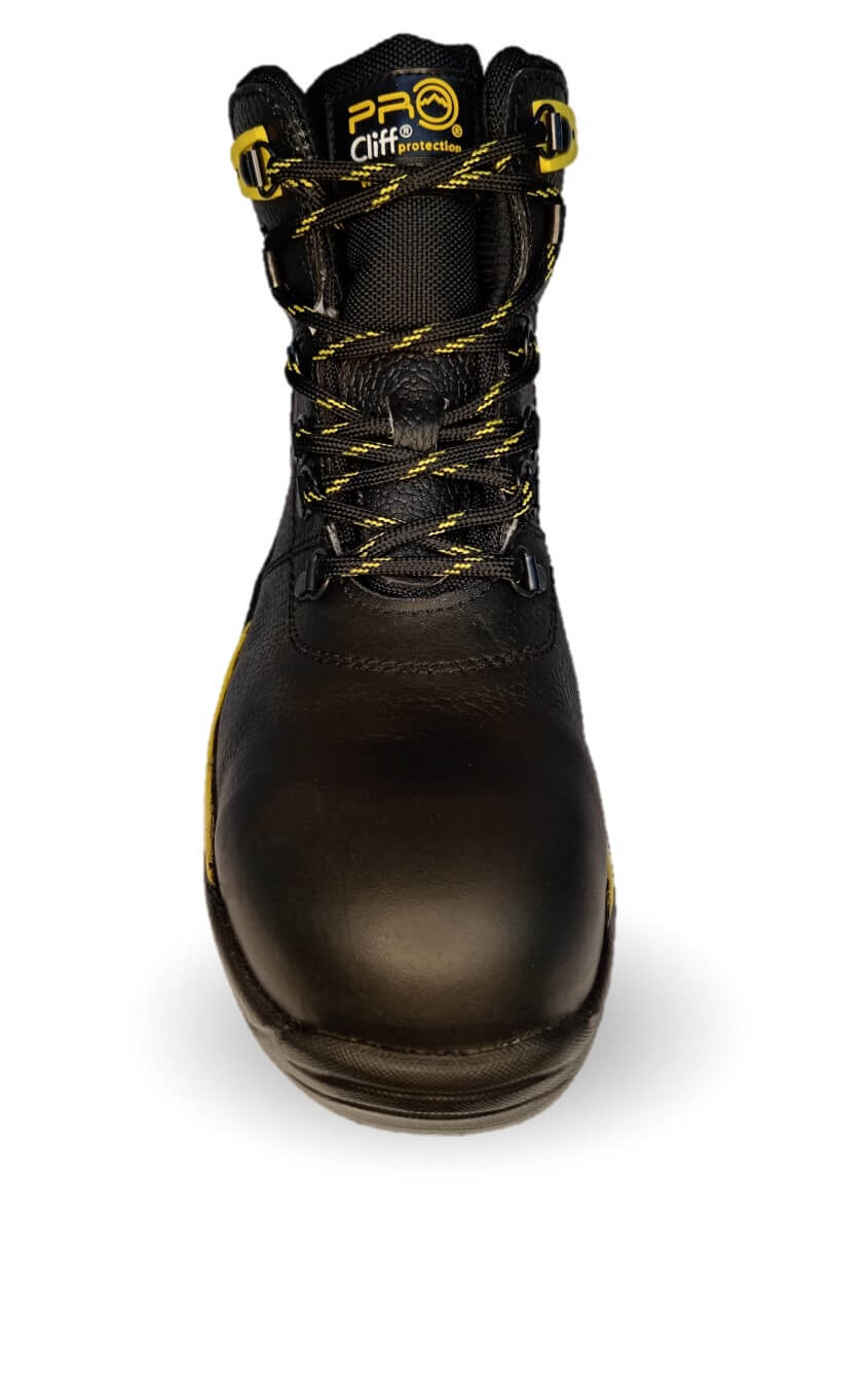 Botas Industriales y Casuales de piel con casco dieléctrico Cliff 5043 Negro para hombre