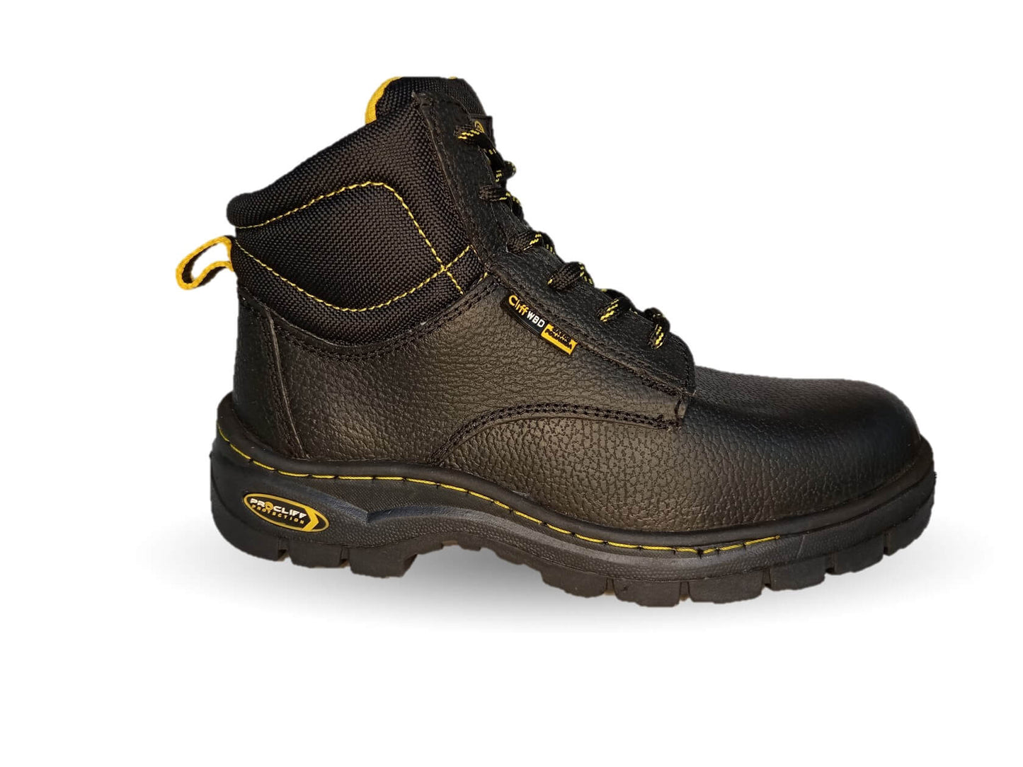 Botas Industriales y Casuales de piel con casco dieléctrico Cliff 5303 Negro para hombre