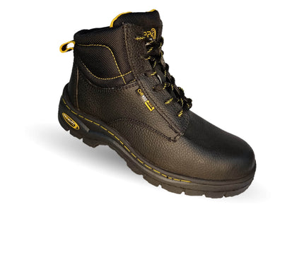 Botas Industriales y Casuales de piel con casco dieléctrico Cliff 5303 Negro para hombre