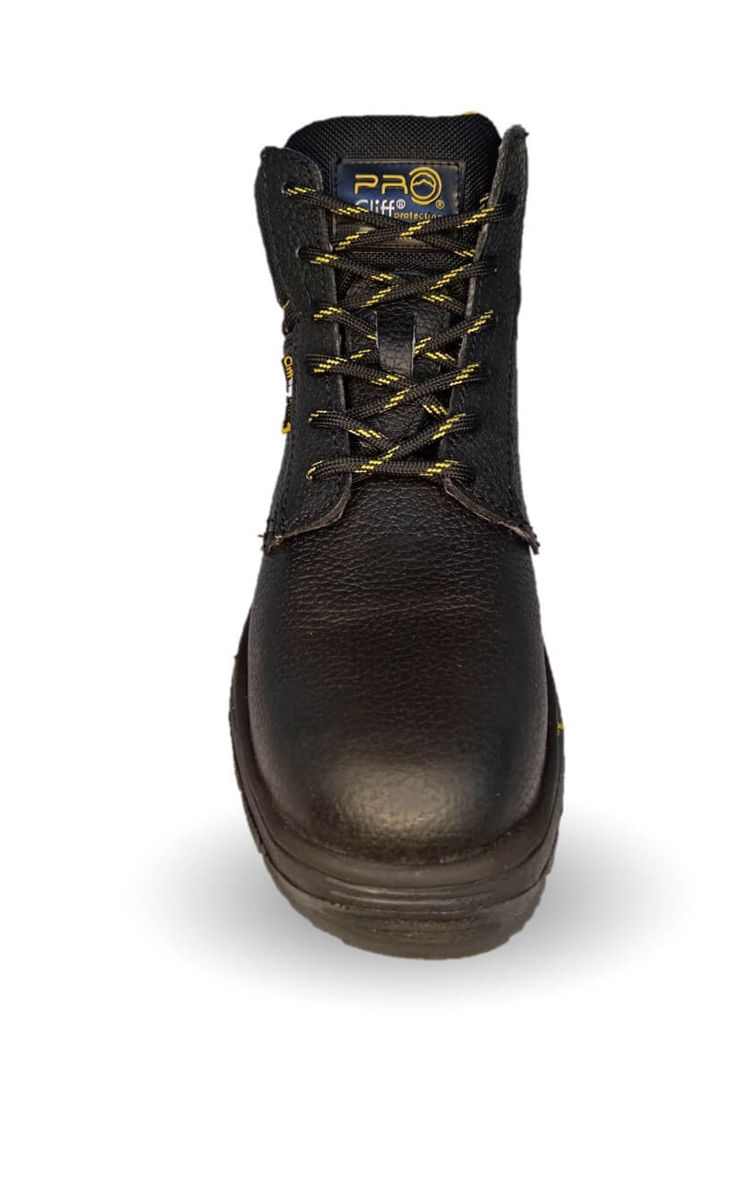 Botas Industriales y Casuales de piel con casco dieléctrico Cliff 5303 Negro para hombre