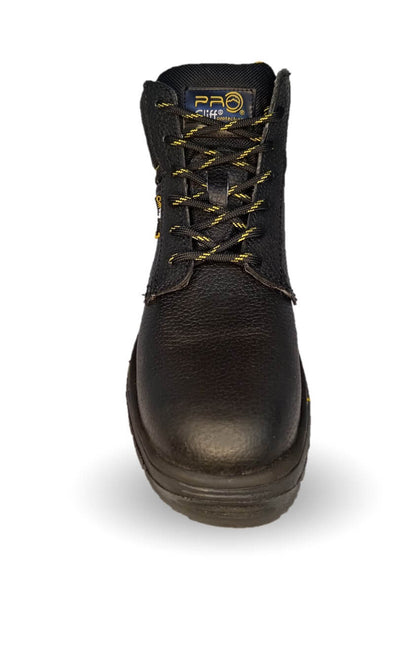 Botas Industriales y Casuales de piel con casco dieléctrico Cliff 5303 Negro para hombre