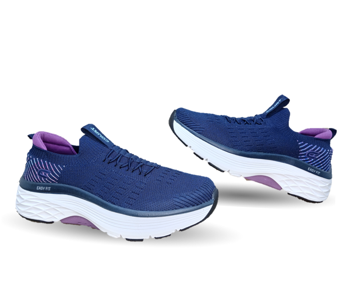 Tenis Deportivo con tecnología Breathable Court 1106 Marino/Morado para mujer