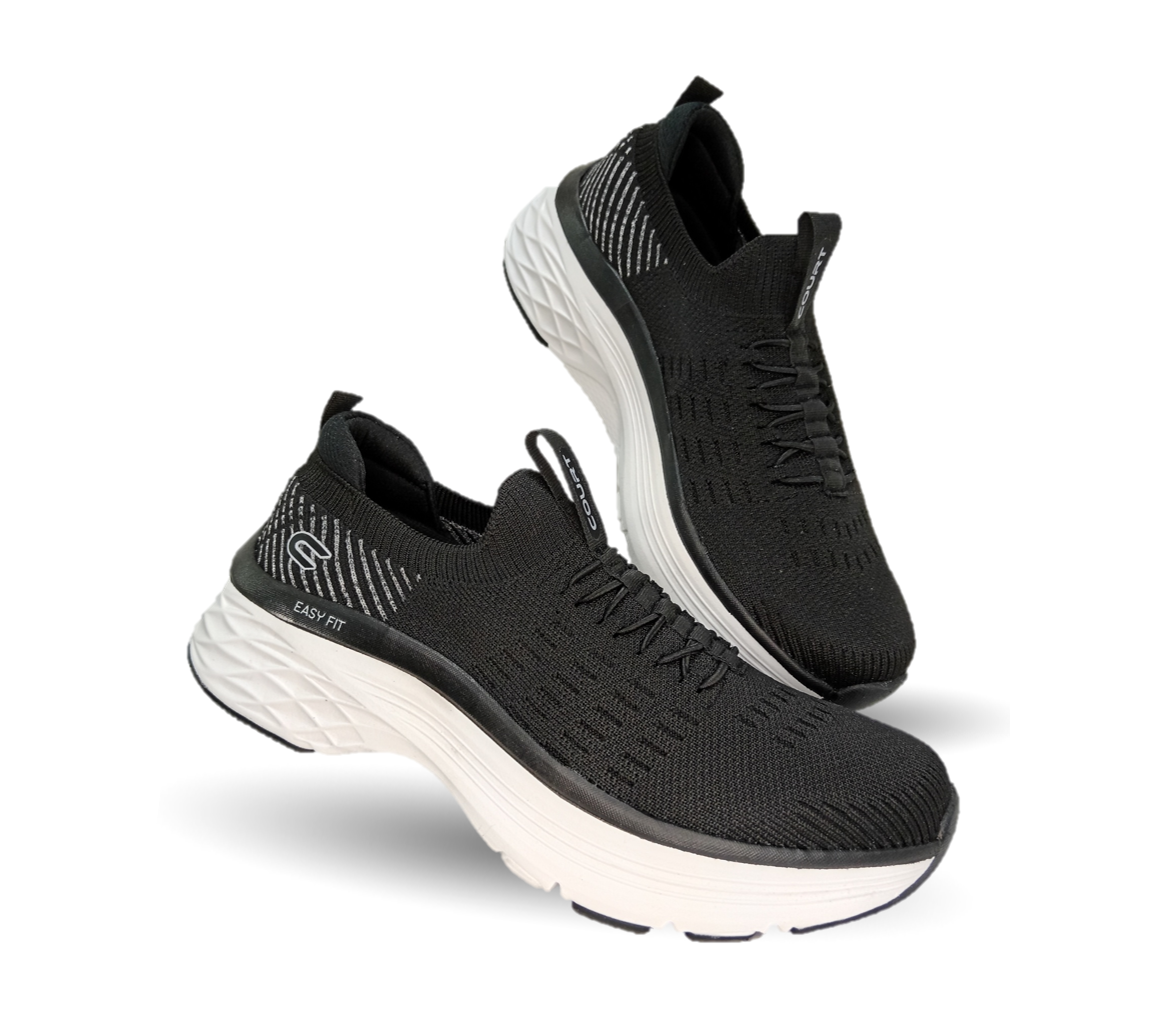 Tenis Deportivo con tecnología Breathable Court 1106 Negro para mujer