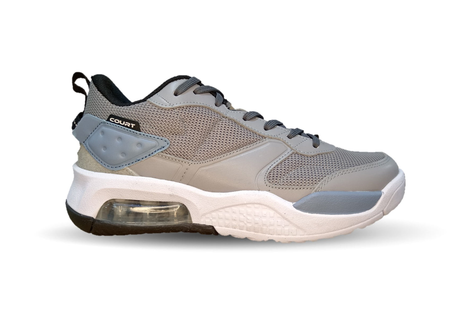 Tenis Deportivo con burbuja de aire Court 1131 Gris/Oxford para hombre
