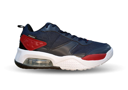 Tenis Deportivo con burbuja de aire Court 1131 Marino/Rojo para hombre