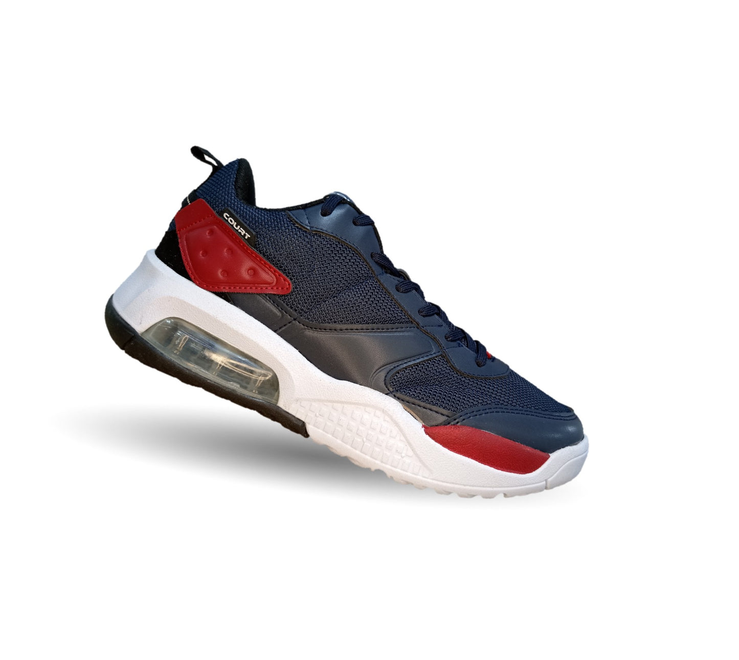 Tenis Deportivo con burbuja de aire Court 1131 Marino/Rojo para hombre