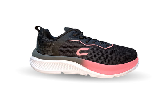 Tenis Deportivo Court 1776 Negro/Coral para mujer