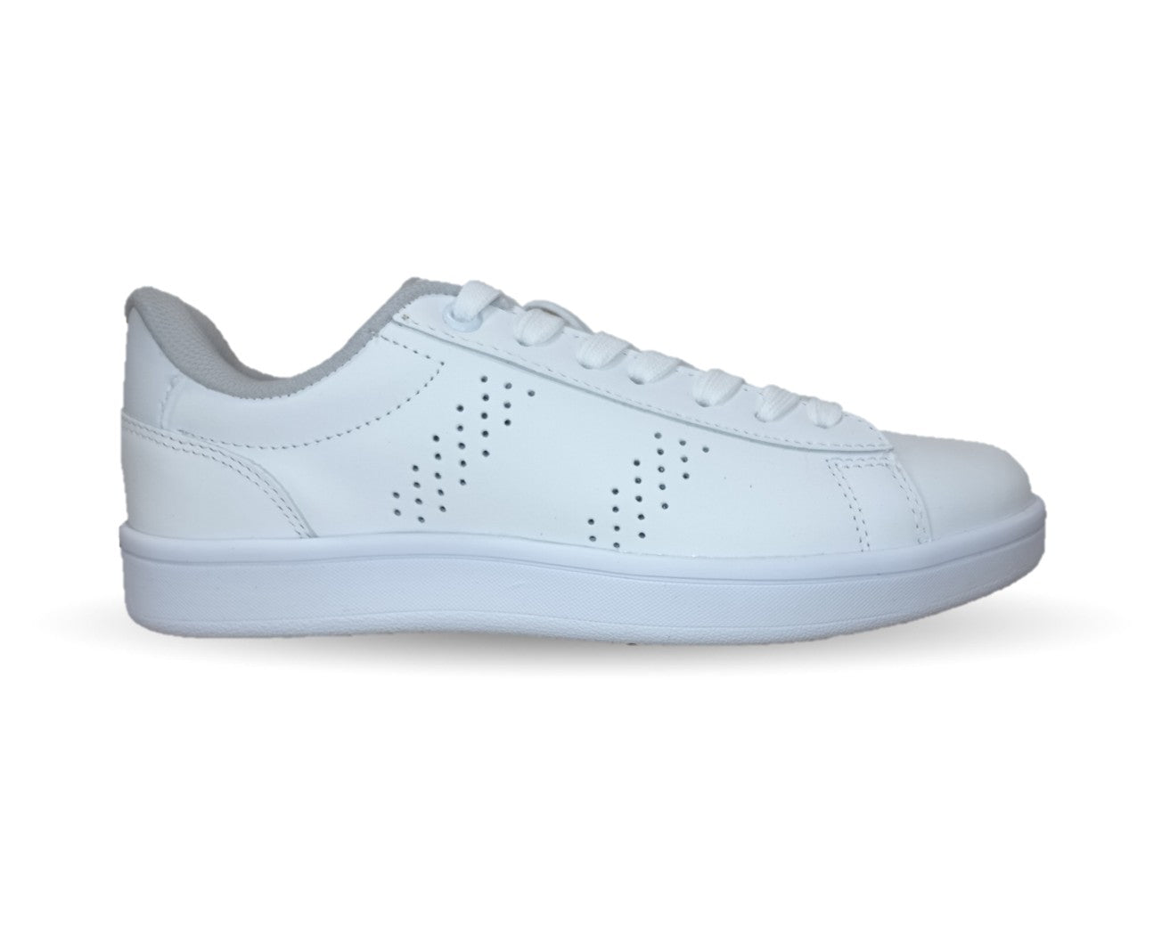 Tenis Urbano y Escolar de piel Court 257 Blanco unisex para hombre y mujer