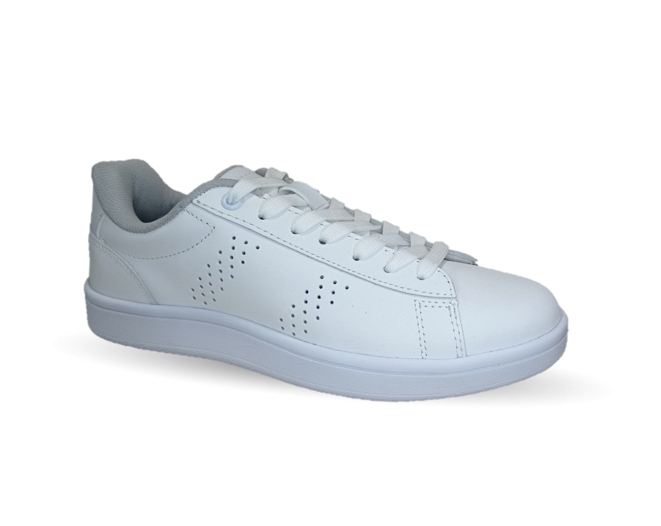 Tenis Urbano y Escolar de piel Court 257 Blanco unisex para hombre y mujer