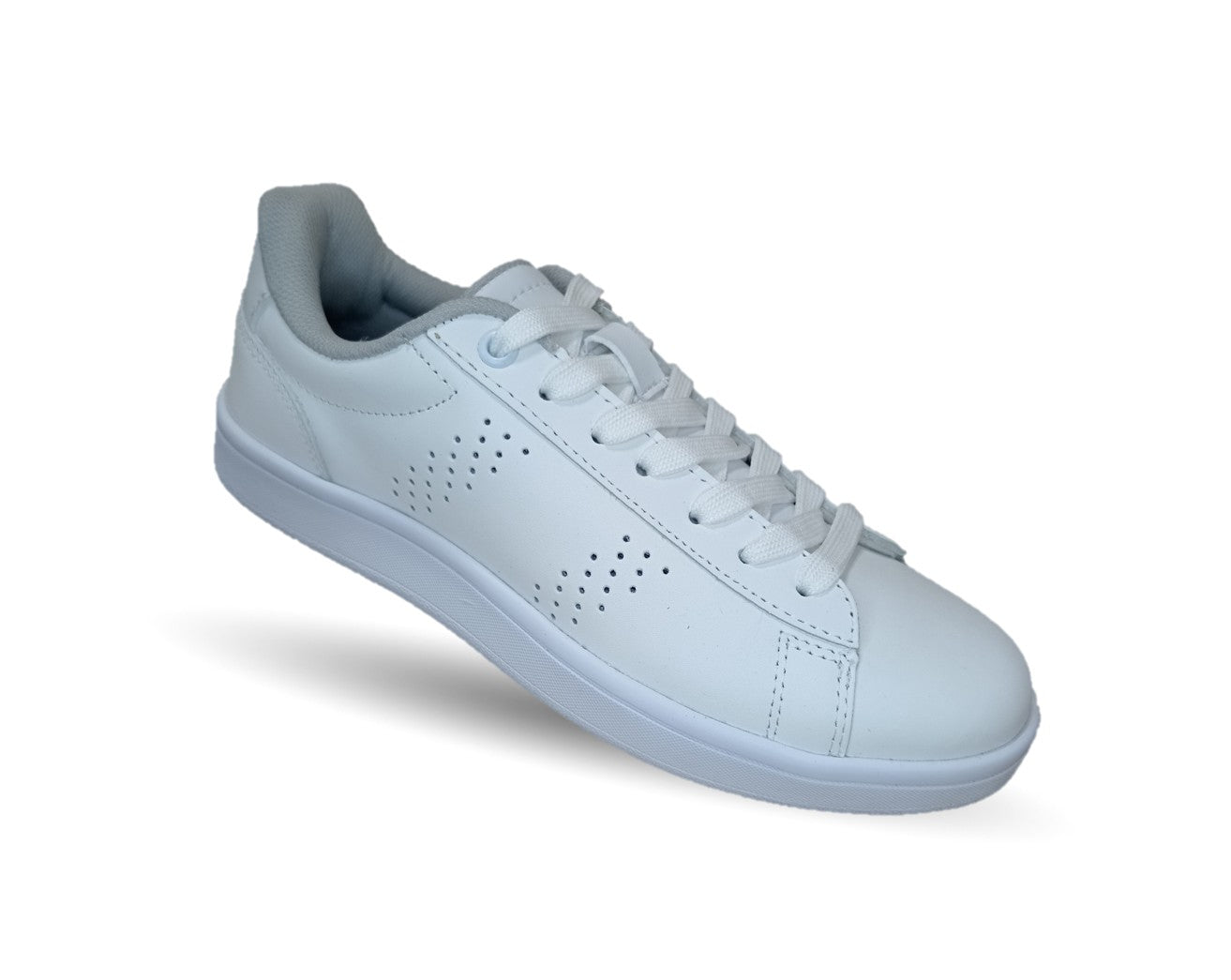 Tenis Urbano y Escolar de piel Court 257 Blanco unisex para hombre y mujer