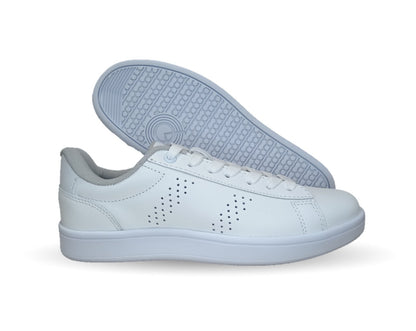 Tenis Urbano y Escolar de piel Court 257 Blanco unisex para hombre y mujer