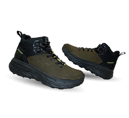 Bota hiking de piel con tecnología Infinity Sole Court 3643 Verde Militar para mujer