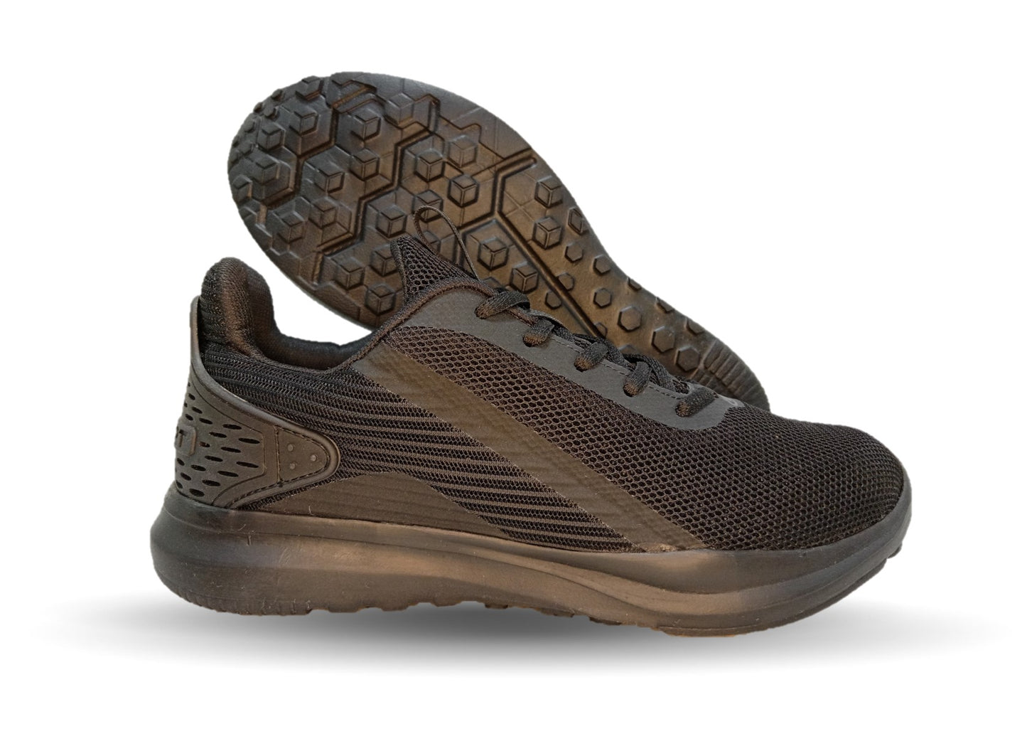 Tenis Deportivo Court 4041 Negro/Negro Unisex para hombre y mujer