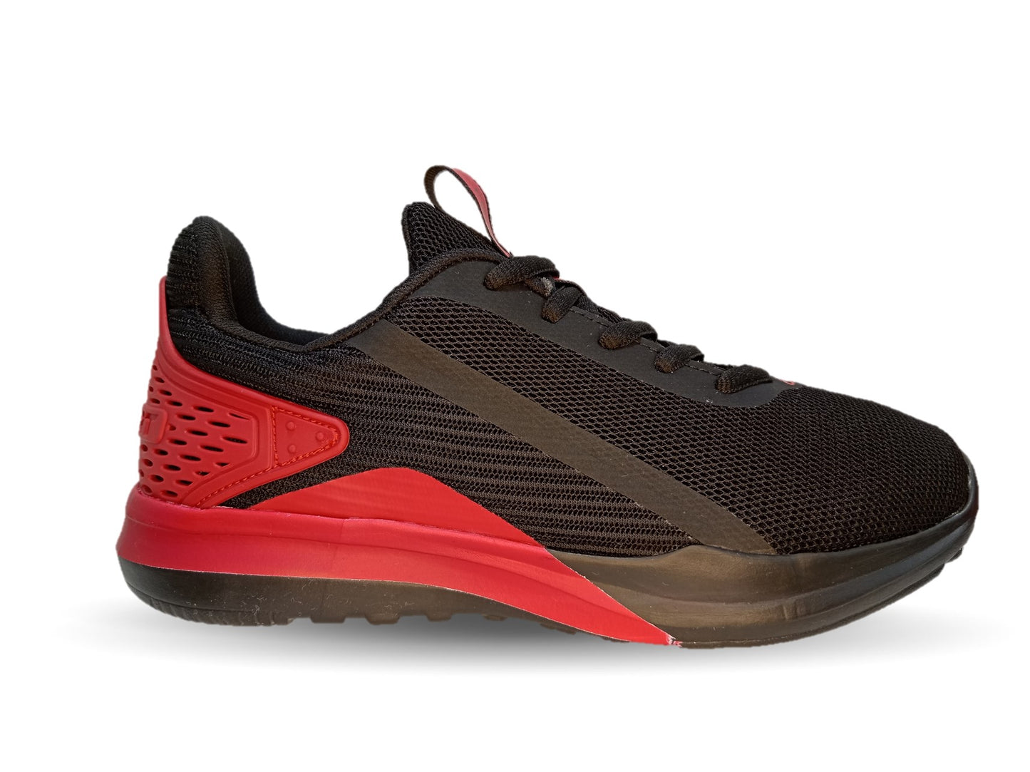Tenis Deportivo Court 4041 Negro/Rojo para hombre