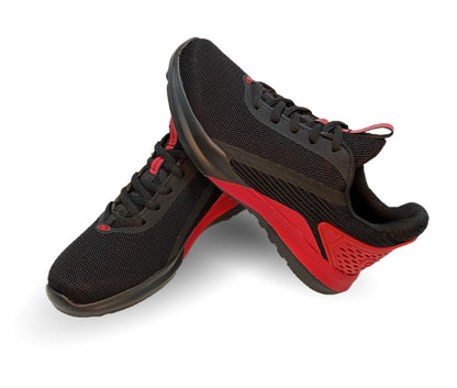 Tenis Deportivo Court 4041 Negro/Rojo para hombre