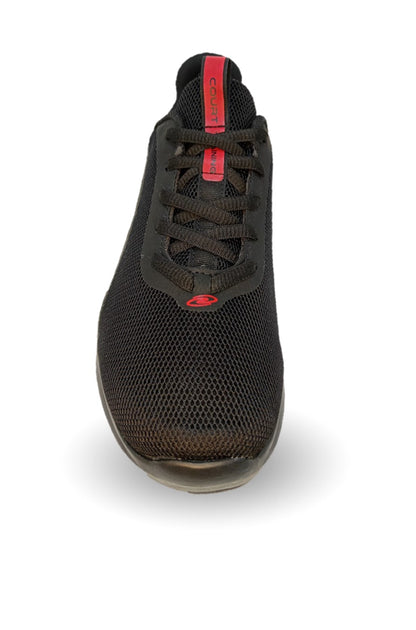 Tenis Deportivo Court 4041 Negro/Rojo para hombre