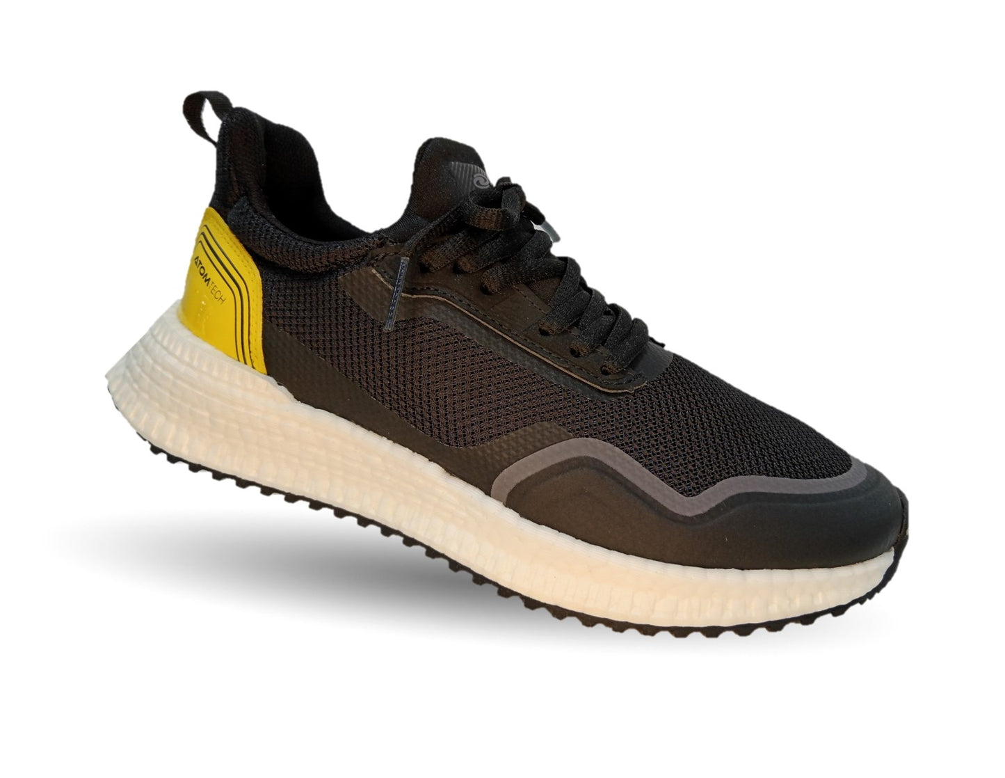 Tenis Deportivo Court 4442 Negro/Amarillo para hombre