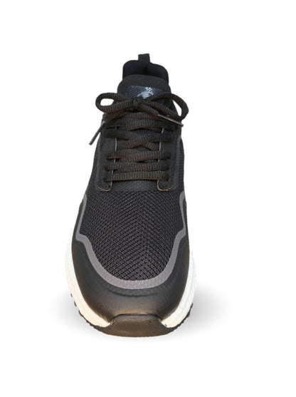Tenis Deportivo Court 4442 Negro/Amarillo para hombre