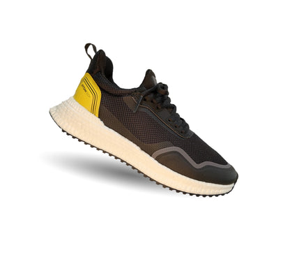 Tenis Deportivo Court 4442 Negro/Amarillo para hombre