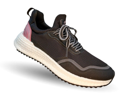 Tenis Deportivo Court 4442 Negro/Rosa para mujer