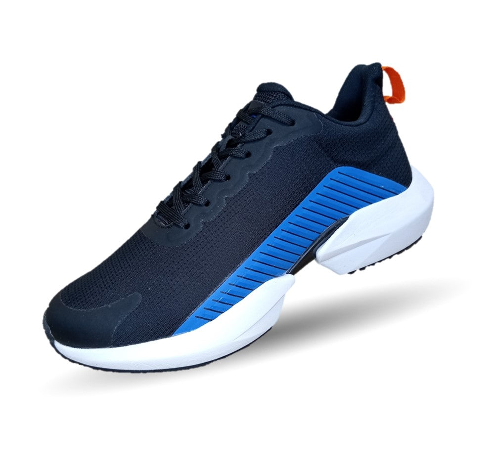 Tenis Deportivo Court 4579 Negro/Azul Rey para hombre
