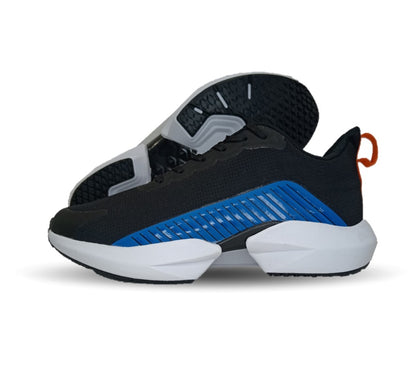 Tenis Deportivo Court 4579 Negro/Azul Rey para hombre