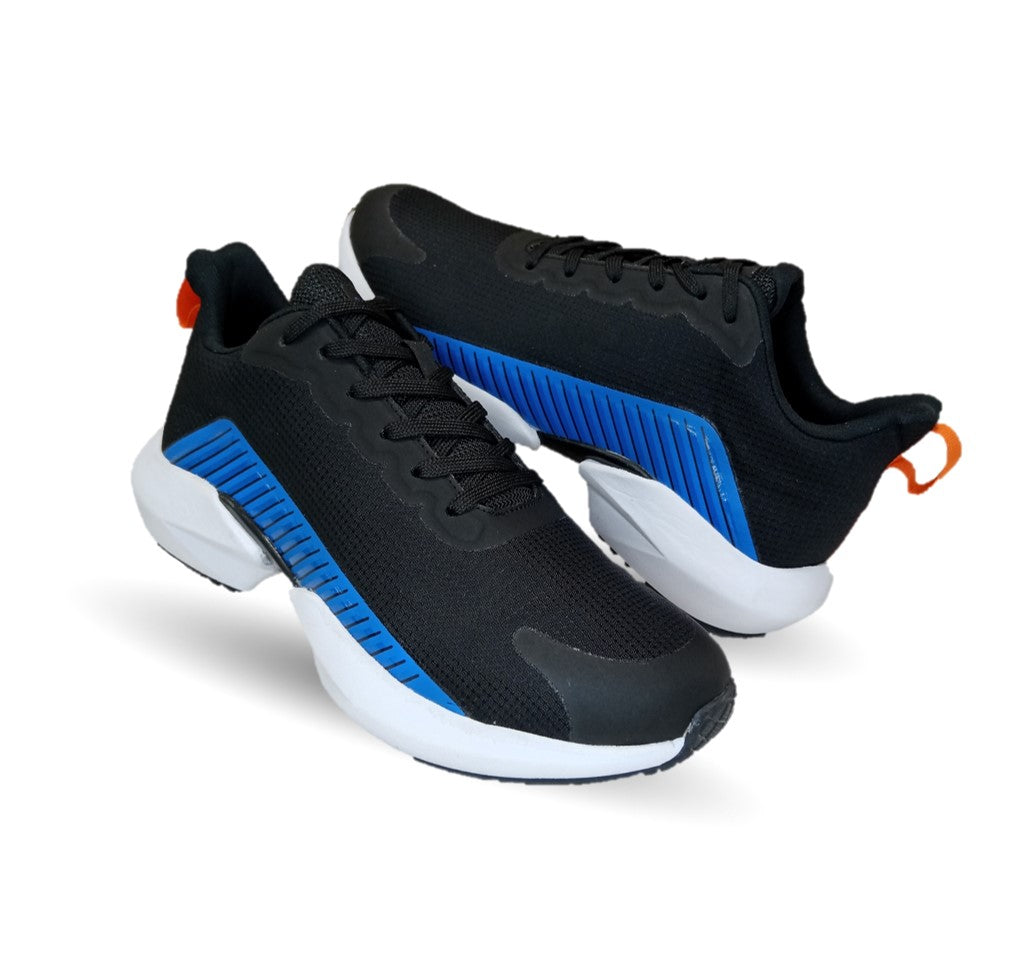 Tenis Deportivo Court 4579 Negro/Azul Rey para hombre