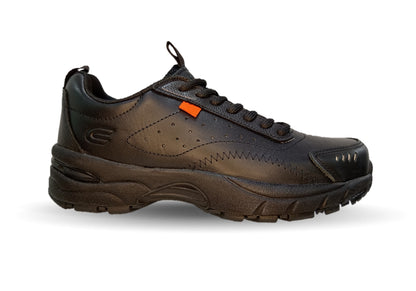Tenis Outdoor de piel con tecnología Infinity Sole Court 7153 Negro para hombre