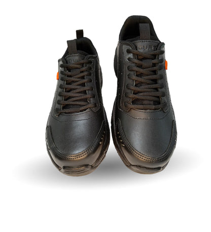 Tenis Outdoor de piel con tecnología Infinity Sole Court 7153 Negro para hombre