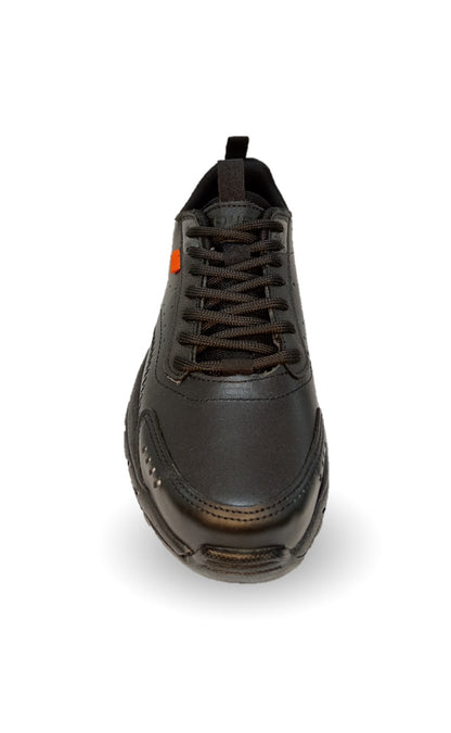 Tenis Outdoor de piel con tecnología Infinity Sole Court 7153 Negro para hombre