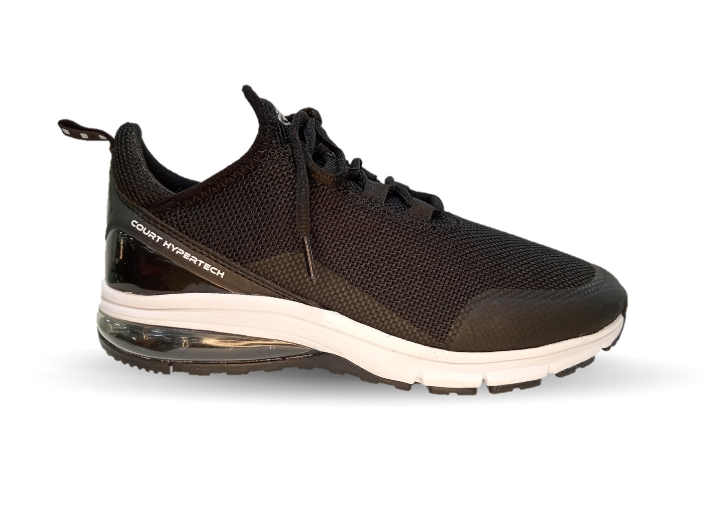 Tenis deportivo con burbuja de aire Court 7737 Negro/Blanco para hombre