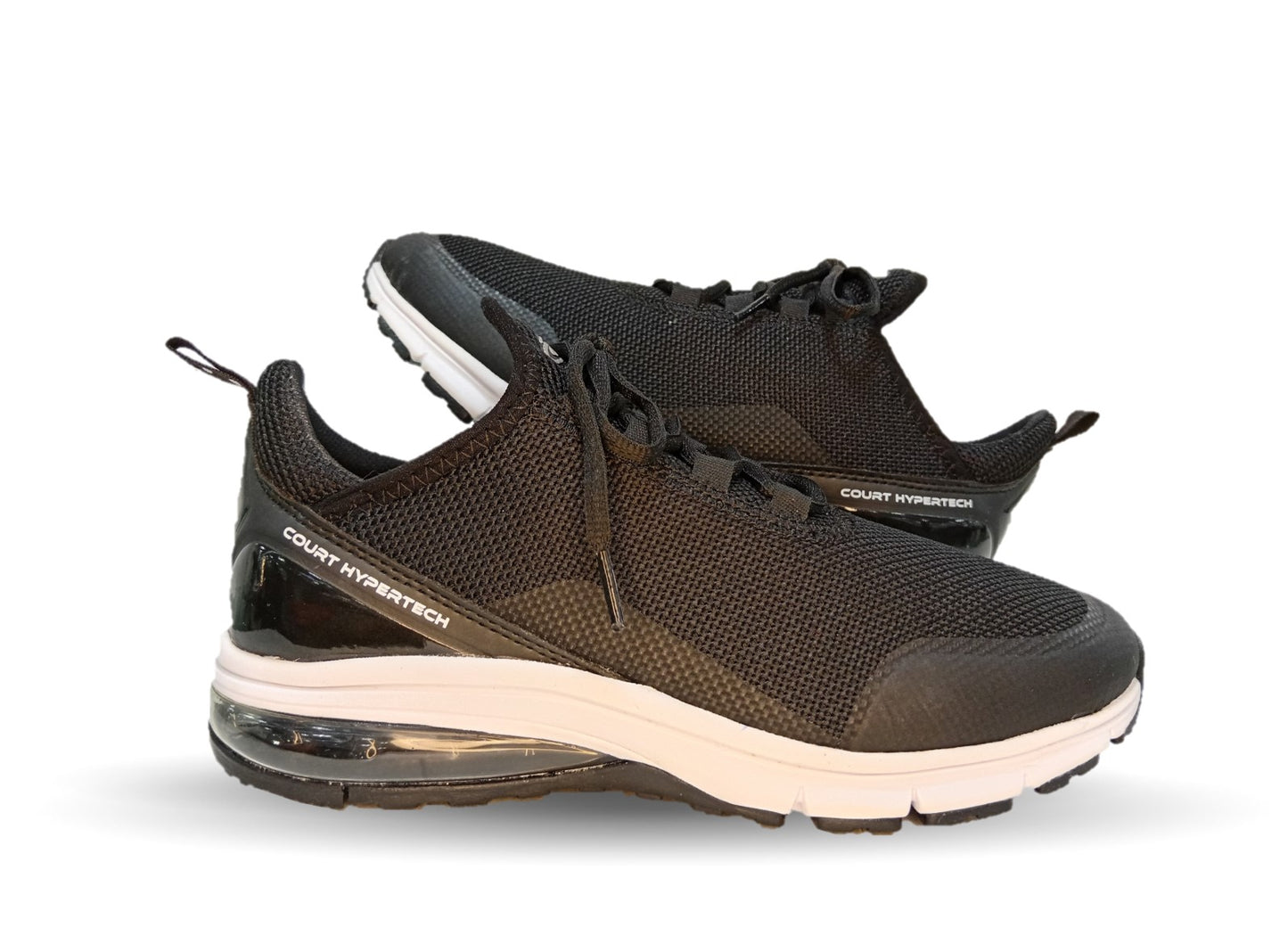 Tenis deportivo con burbuja de aire Court 7737 Negro/Blanco para hombre