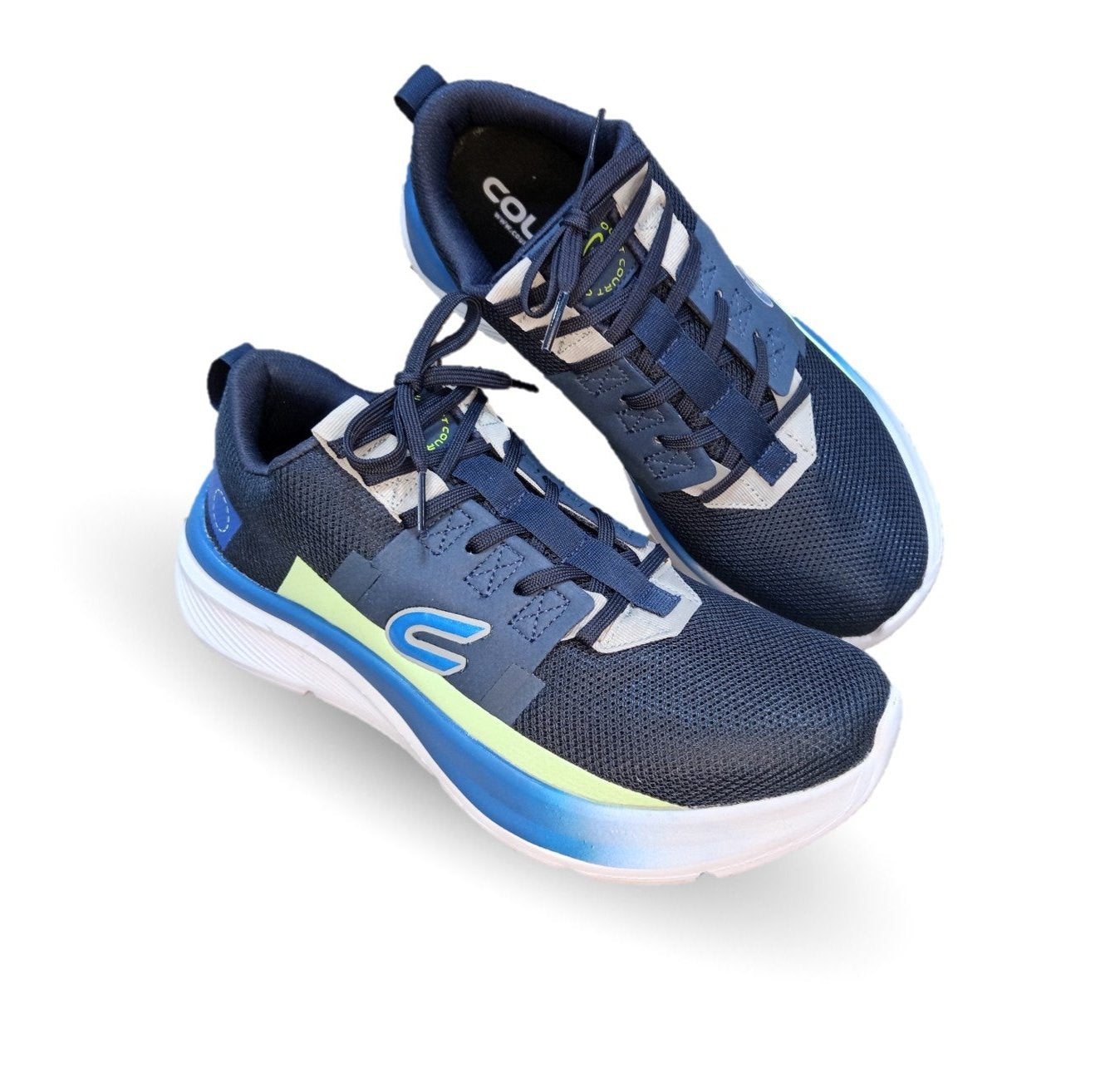 Tenis Deportivo con tecnología Breathable Court 7904 Marino/Verde para hombre