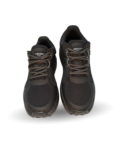 Tenis Deportivo con tecnología Breathable Court 7691 Negro Unisex para hombre y mujer