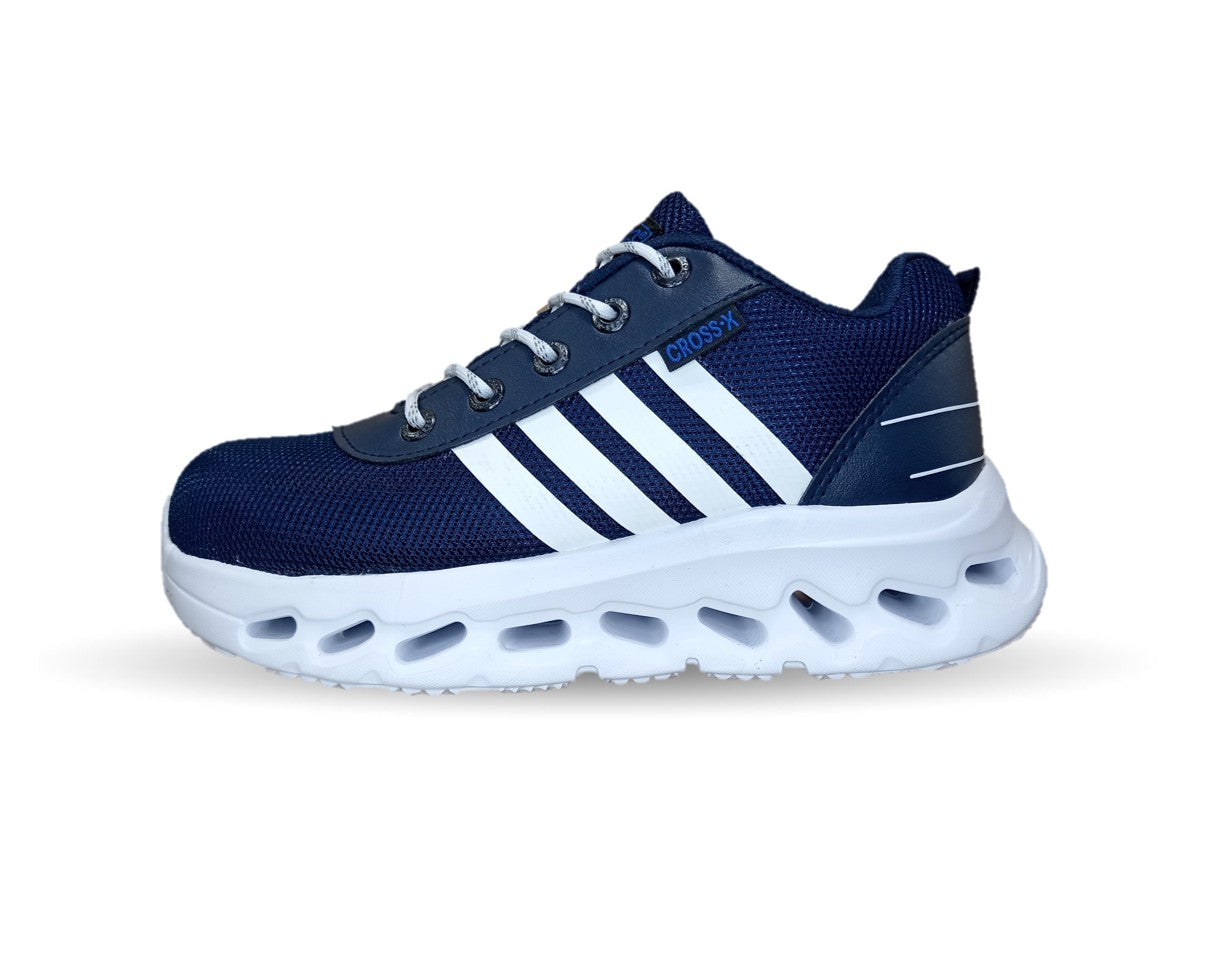 Tenis de Trabajo con casco de acero Cross X 1550 Marino/Blanco para hombre