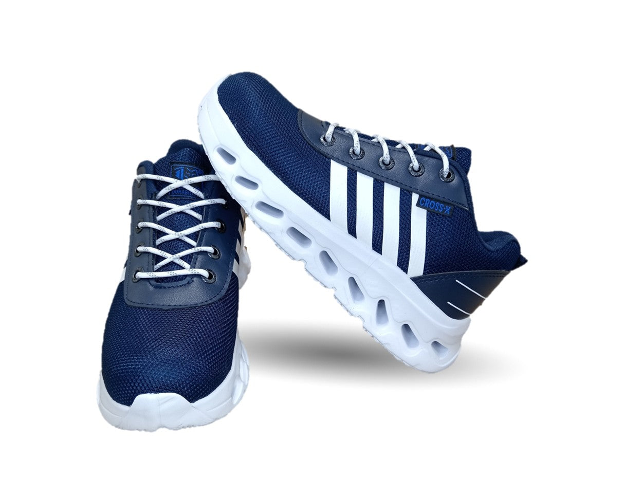 Tenis de Trabajo con casco de acero Cross X 1550 Marino/Blanco para hombre