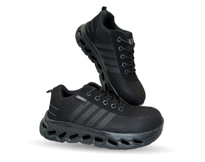 Tenis de Trabajo con casco de acero Cross X 1550 Negro/Negro para hombre